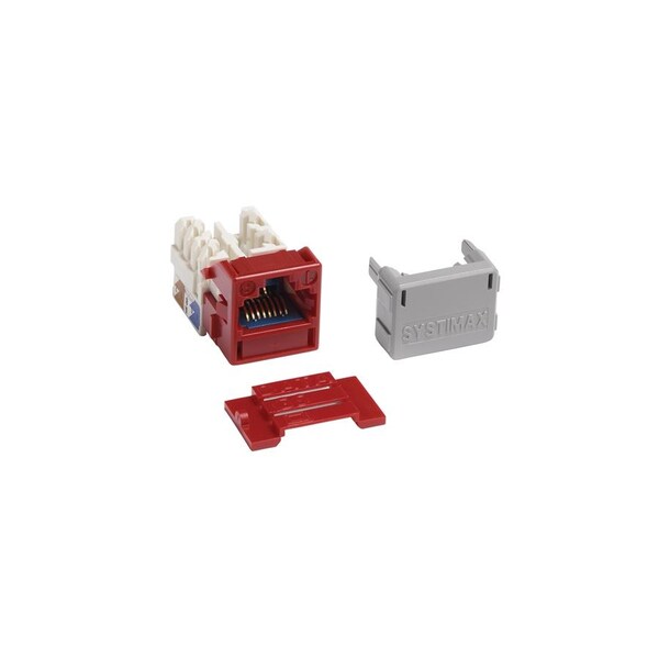 Commscope Systimax Solutions 1-PORT MOD JACK 110 8W8P UTP, T568A/B CAT6A IP10 X10D 360,760092445 RED MGS600-317